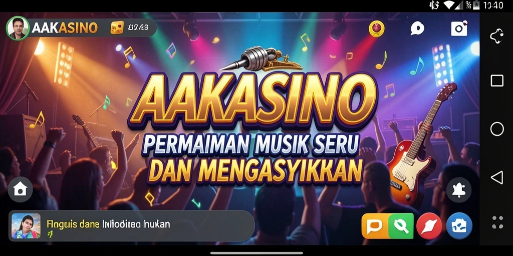 Gameplay seru AAKASINO dengan musik yang mengasyikkan.