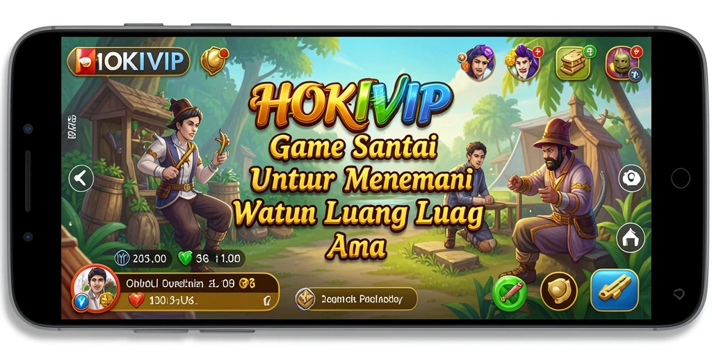 Tampilan gameplay HOKIVIP yang menyenangkan dan penuh warna.
