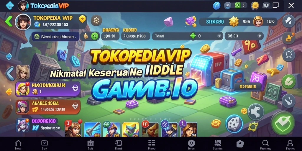 Gameplay TOKOPEDIAVIP menampilkan pengelolaan toko yang menarik dan santai.