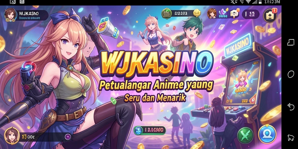 Tampilan screenshots WJKASINO dengan karakter Anime yang beraksi.
